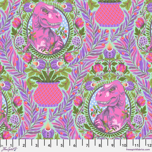 PRE-Order Tula Pink Roar- Tree Rex PWTP222.MIST- Half Yard- April 2024 - Modern Fabric Shoppe