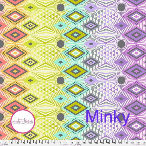 PRE-Order Tula Pink Tabby Road- MINKY Disco Lucy MKTP003.PRISM- Half Yard - Modern Fabric Shoppe