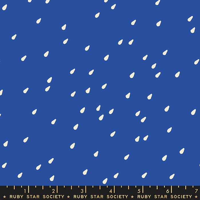 PRE-ORDER Water- Collaboration by Ruby Star Society- Drops RS 5132 15- Blue Ribbon- Half Yard- January 2024 - Modern Fabric Shoppe