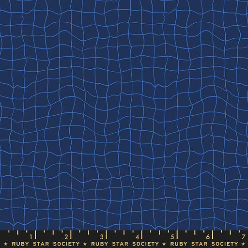 PRE-ORDER Water- Collaboration by Ruby Star Society- Pool Tiles RS 5131 17- Navy- Half Yard- January 2024 - Modern Fabric Shoppe
