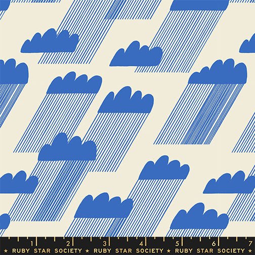 PRE-ORDER Water- Collaboration by Ruby Star Society- Rain Clouds RS 5126 11- Royal Blue- Half Yard- January 2024 - Modern Fabric Shoppe
