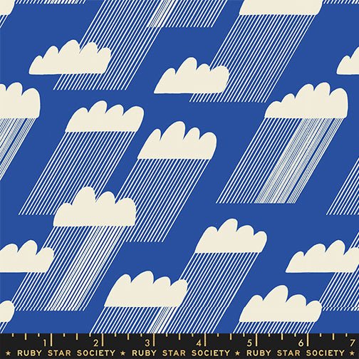 PRE-ORDER Water- Collaboration by Ruby Star Society- Rain Clouds RS 5126 12-Blue Ribbon- Half Yard- January 2024 - Modern Fabric Shoppe