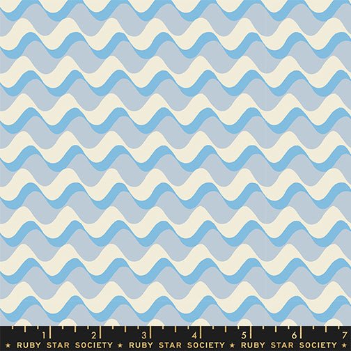 PRE-ORDER Water- Collaboration by Ruby Star Society- Ripple RS 5128 11-Water Blue- Half Yard- January 2024 - Modern Fabric Shoppe