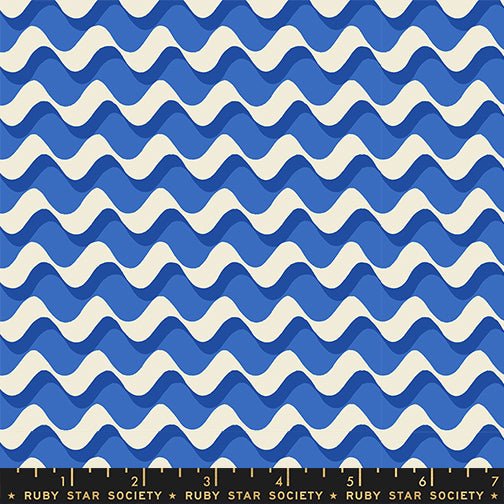 PRE-ORDER Water- Collaboration by Ruby Star Society- Ripple RS 5128 12-Royal Blue- Half Yard- January 2024 - Modern Fabric Shoppe