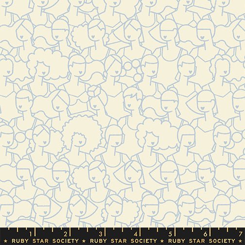 PRE-ORDER Water- Collaboration by Ruby Star Society- Swim Parade RS 5130 11-Water Blue- Half Yard- January 2024 - Modern Fabric Shoppe