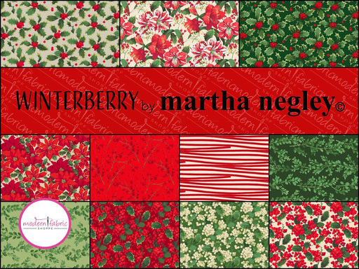 PRE-ORDER Winterberry by Martha Negley- Half Yard Bundle- June 2024 - Modern Fabric Shoppe