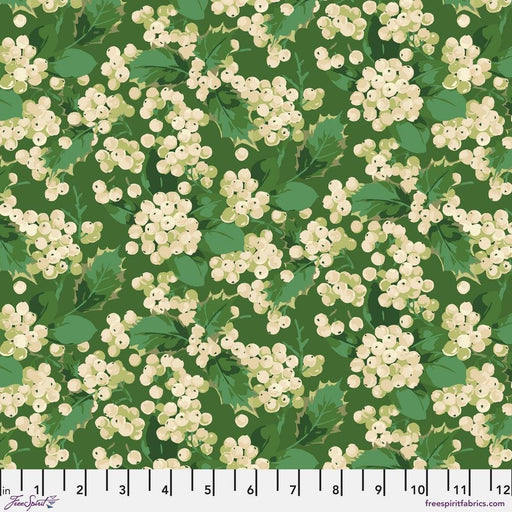 PRE-ORDER Winterberry by Martha Negley- Holly Berry PWMN035.GREEN- June 2024 - Modern Fabric Shoppe