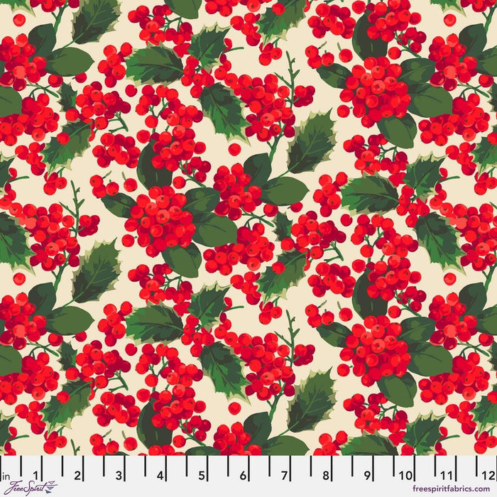 PRE-ORDER Winterberry by Martha Negley- Holly Berry PWMN035.RED- June 2024 - Modern Fabric Shoppe