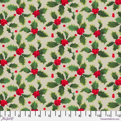 PRE-ORDER Winterberry by Martha Negley- Holly PWMN037.NATURAL- June 2024 - Modern Fabric Shoppe