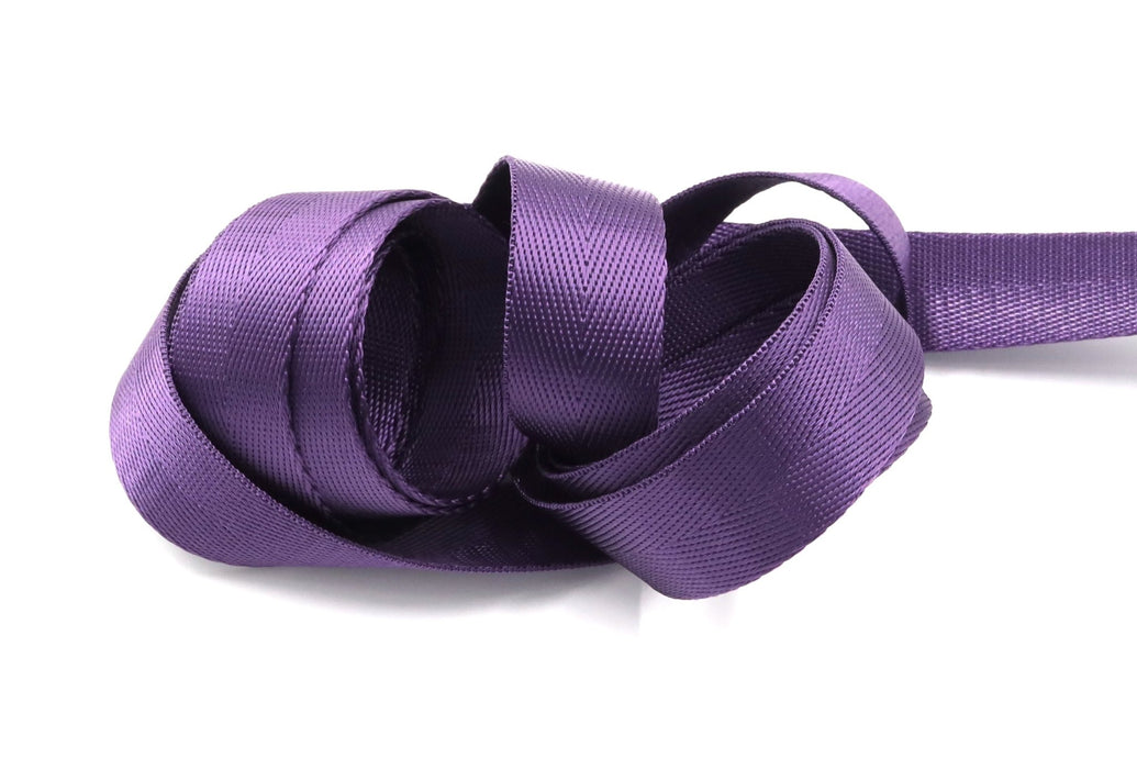Purple Herringbone 1 inch (25mm) width Nylon Webbing-by the yard - Modern Fabric Shoppe