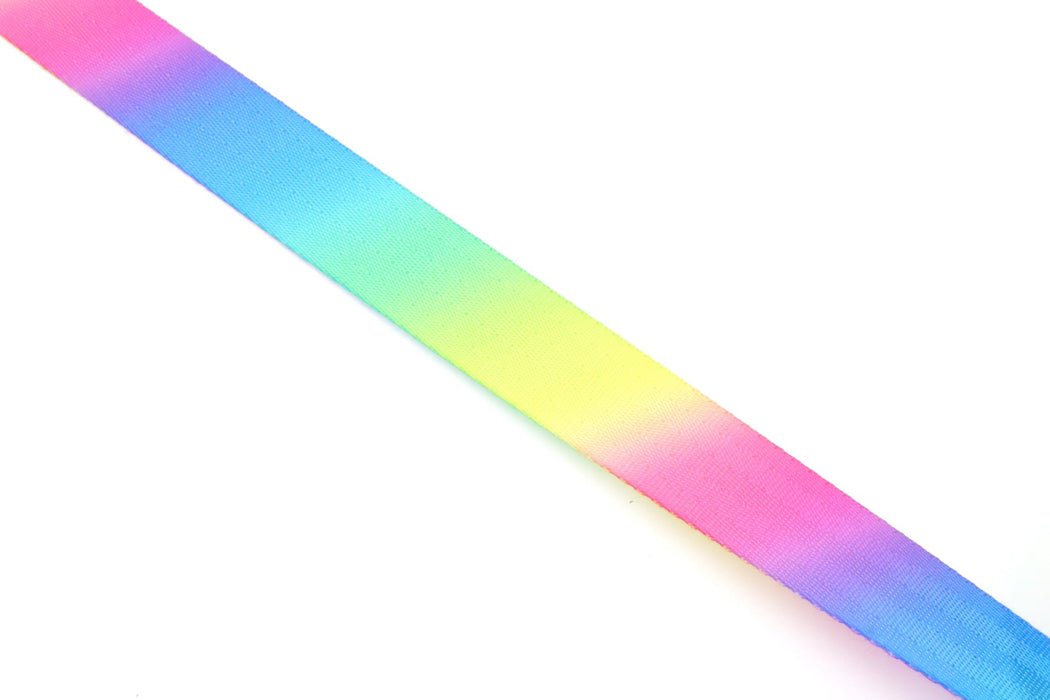 Rainbow Pastel 1 inch (25mm)width Nylon Webbing- by the yard - Modern Fabric Shoppe