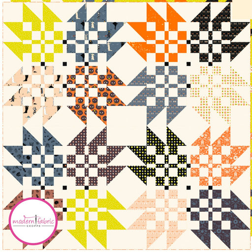 Ruby Star Society- Bear Crossing Quilt Kit featuring Good Spirits- July 2024 - Modern Fabric Shoppe