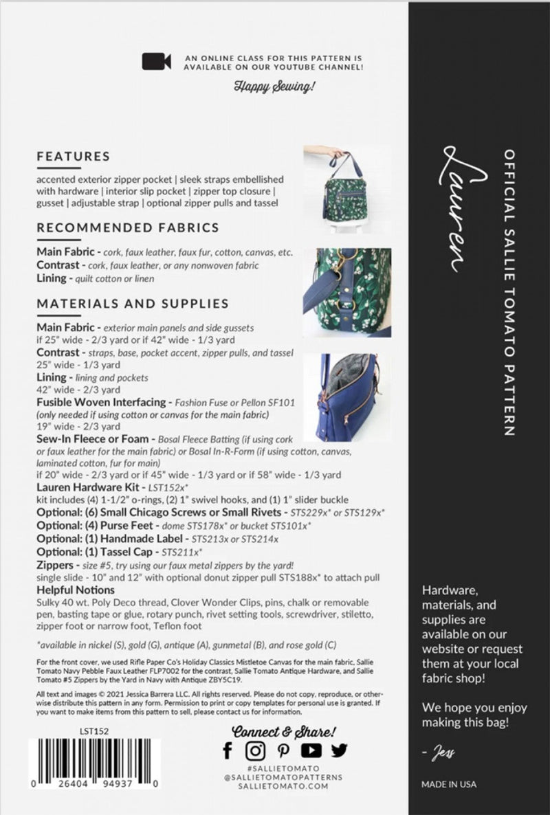 Sallie Tomato- Lauren - Modern Fabric Shoppe