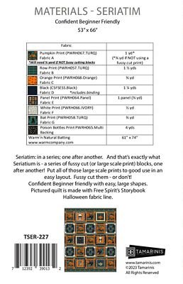 Seriatium Quilt Pattern from Tamarinis by Tammy Silvers - Modern Fabric Shoppe