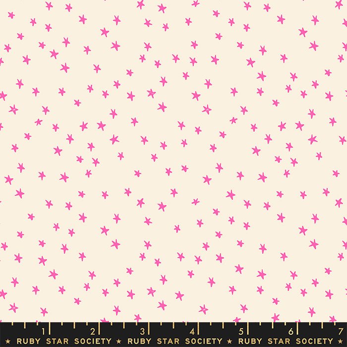 Starry by Alexia Marcella Abegg- Mini Starry RS 4110 22-Neon Pink- Half Yard - Modern Fabric Shoppe