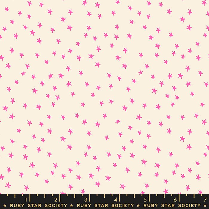 Starry by Alexia Marcella Abegg- Mini Starry RS 4110 22-Neon Pink- Half Yard - Modern Fabric Shoppe