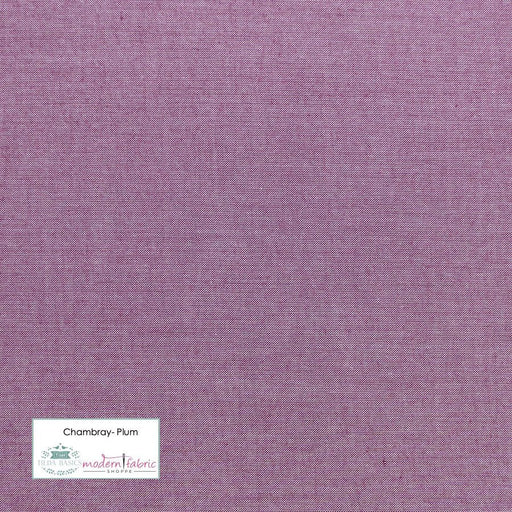 Tilda Chambray Basics- TIL1600010-Plum- Half Yard - Modern Fabric Shoppe