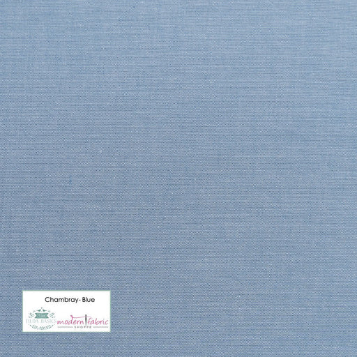Tilda Chambray Basics- TIL160008-Blue- Half Yard - Modern Fabric Shoppe