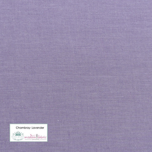 Tilda Chambray Basics- TIL160009-Lavender- Half Yard - Modern Fabric Shoppe