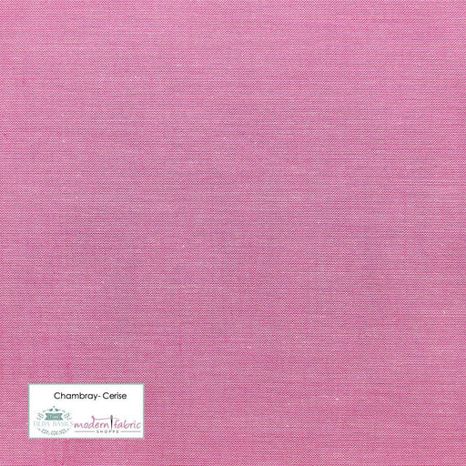 Tilda Chambray Basics- TIL160013-Cerise- Half Yard - Modern Fabric Shoppe