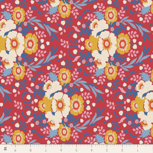 Tilda Jubilee- Anemone TIL100541-Red- Half Yard- February 2024 - Modern Fabric Shoppe