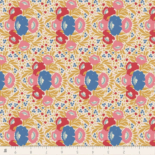 Tilda Jubilee- Autumn Bouquet TIL100548-Mustard- Half Yard- February 2024 - Modern Fabric Shoppe