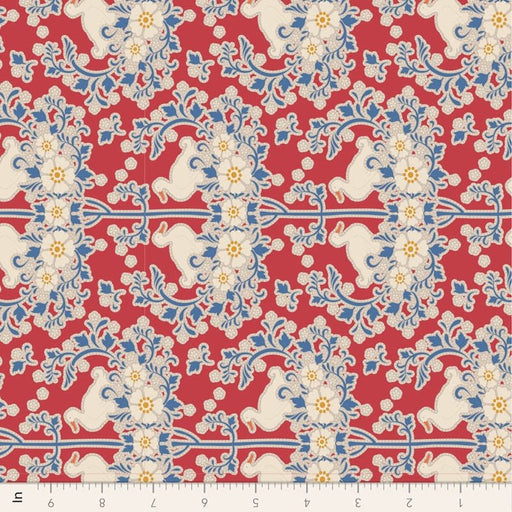 Tilda Jubilee- Duck Nest TIL100545-Red- Half Yard- February 2024 - Modern Fabric Shoppe