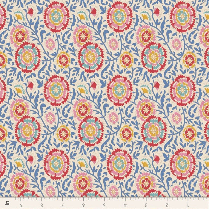 Tilda Jubilee- Elodie TIL100560-Blue- Half Yard- February 2024 - Modern Fabric Shoppe