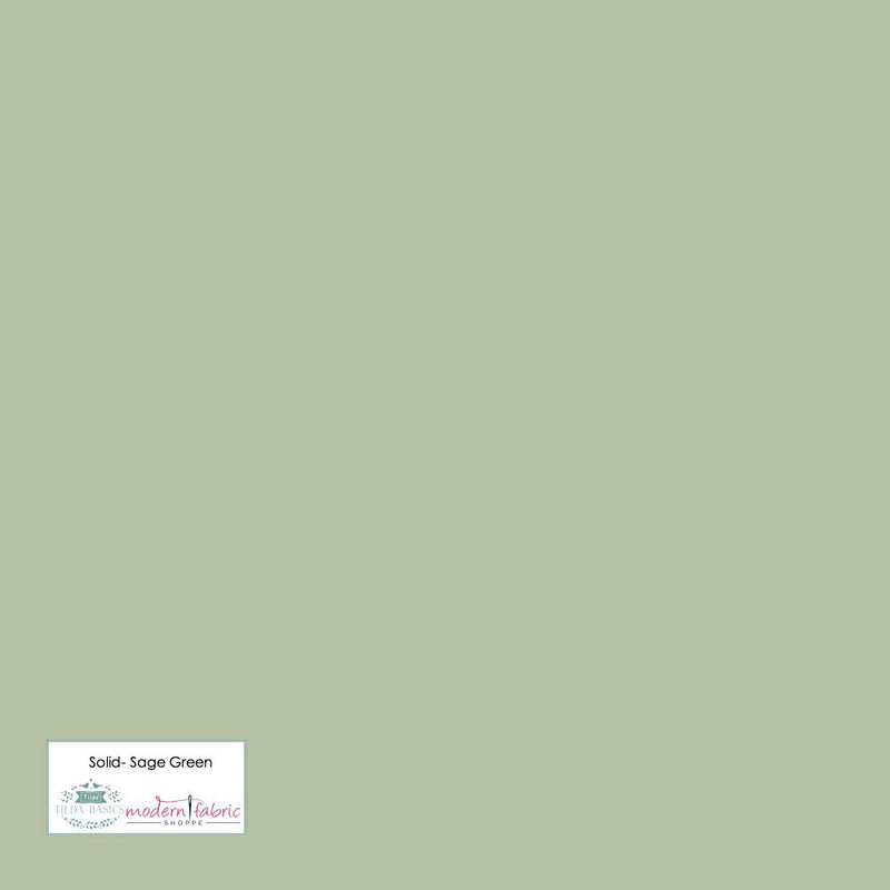Tilda- Solid TIL120020- Sage Green- Half Yard - Modern Fabric Shoppe