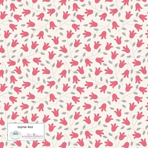 Tilda Sophie Basic TIL130098-Red- Half Yard - Modern Fabric Shoppe