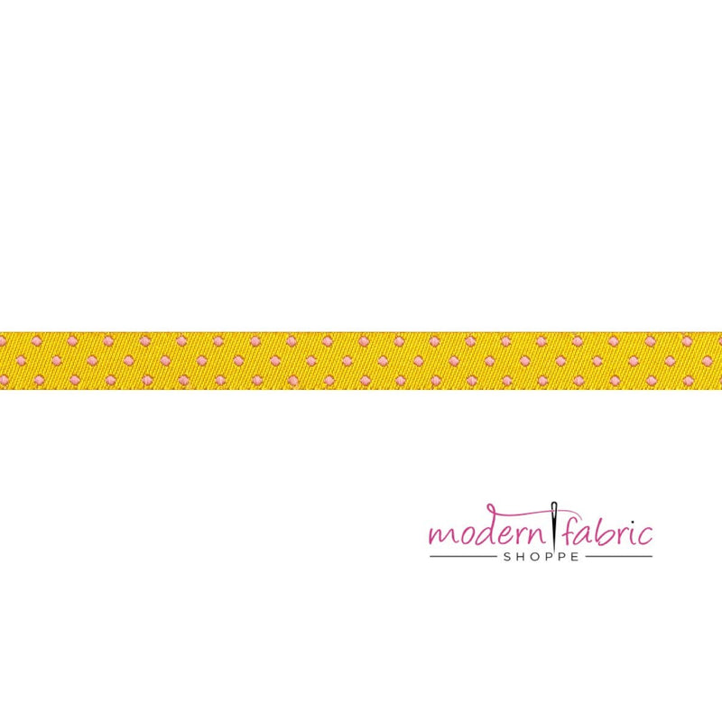 Tula Pink-Dots Flare Reversible- Tiny Strips and Dots- 3/8"- By the Yard