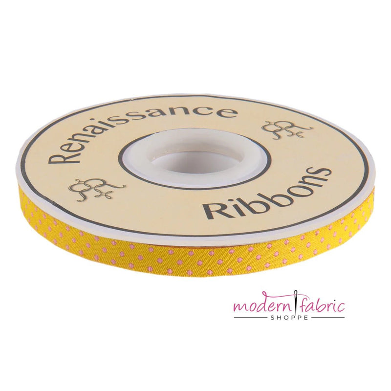 Tula Pink-Dots Flare Reversible- Tiny Strips and Dots- 3/8"- By the Yard