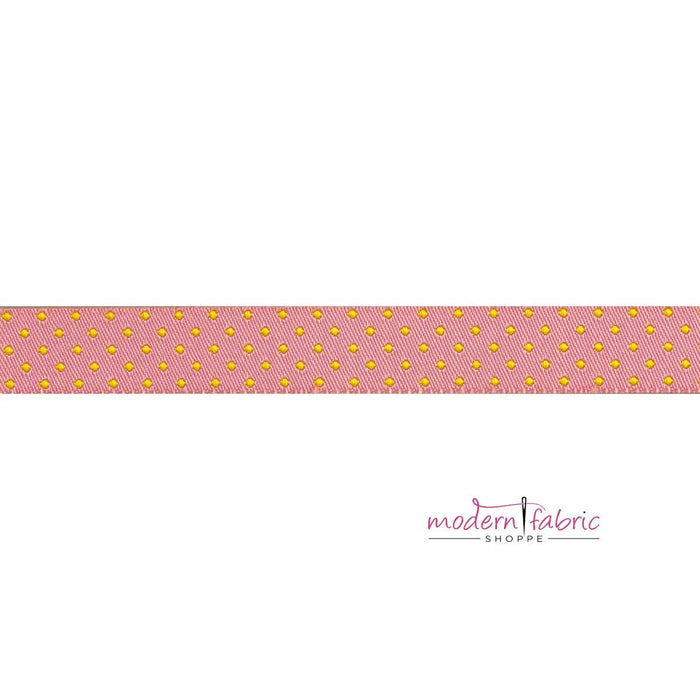Tula Pink-Dots Flare Reversible- Tiny Strips and Dots- 5/8"- By the Yard