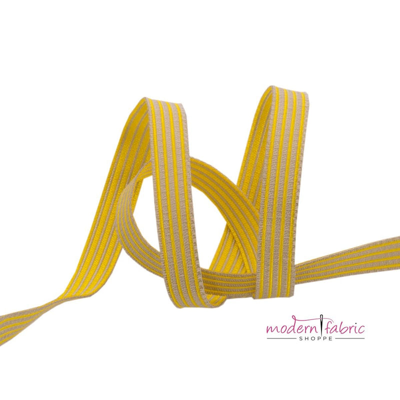 Tula Pink-Stripes Spark Reversible- Tiny Strips and Dots- 3/8"- By the Yard