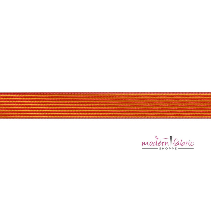 Tula Pink-Stripes Sunrise Reversible- Tiny Strips and Dots- 5/8"- By the Yard