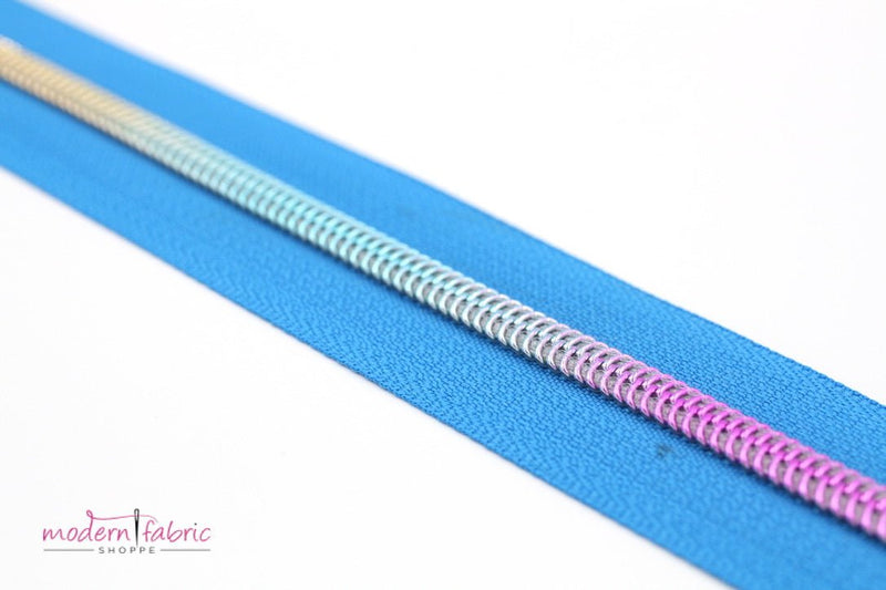 Turquoise- #5 Rainbow Nylon Coil Zipper Tape