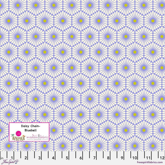 Tula Pink Besties- Daisy Chain PWTP220.BLUEBELL- Half Yard - Modern Fabric Shoppe