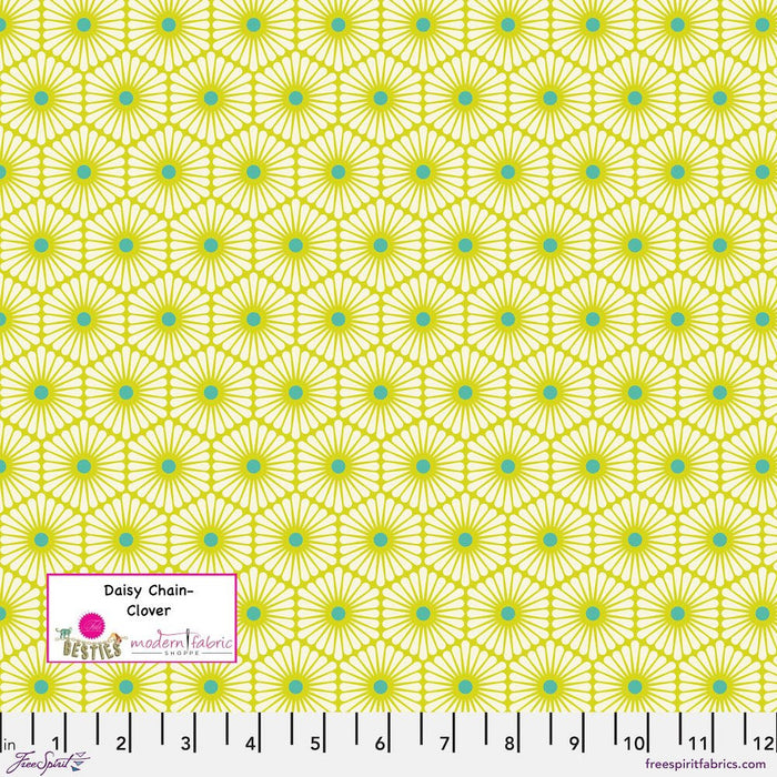 Tula Pink Besties- Daisy Chain PWTP220.CLOVER- Half Yard - Modern Fabric Shoppe