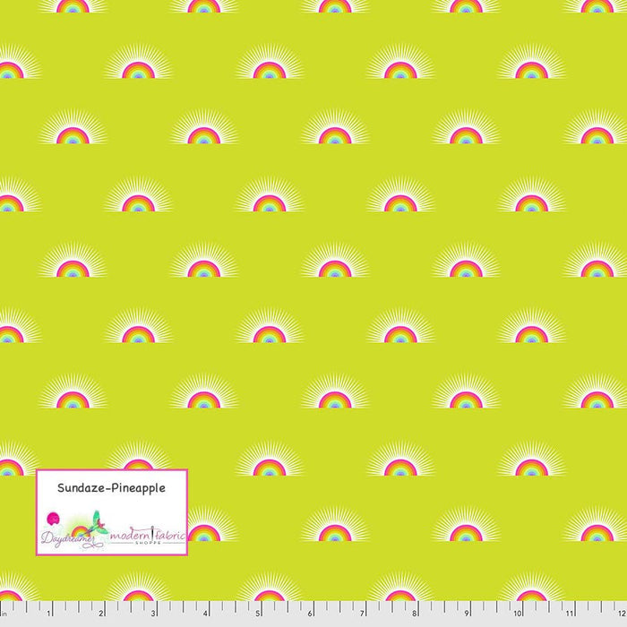 Tula Pink Daydreamer, Sundaze- PWTP176.PINEAPPLE- Half Yard - Modern Fabric Shoppe