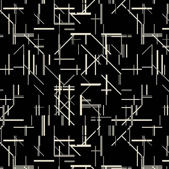 Verdigris by Libs Elliott- Midtown A-828-K Ink- Half Yard- January 2024 - Modern Fabric Shoppe