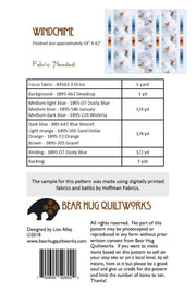 Windchime Quilt Pattern by Bear Hug Quiltworks - Modern Fabric Shoppe